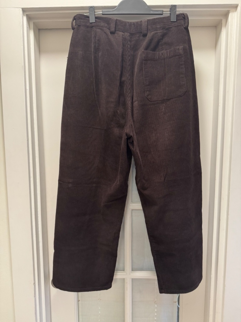 Ozma of California Wide-Leg Corduroy Trousers Dark Brown L (size 8-10) - Picture 3 of 5